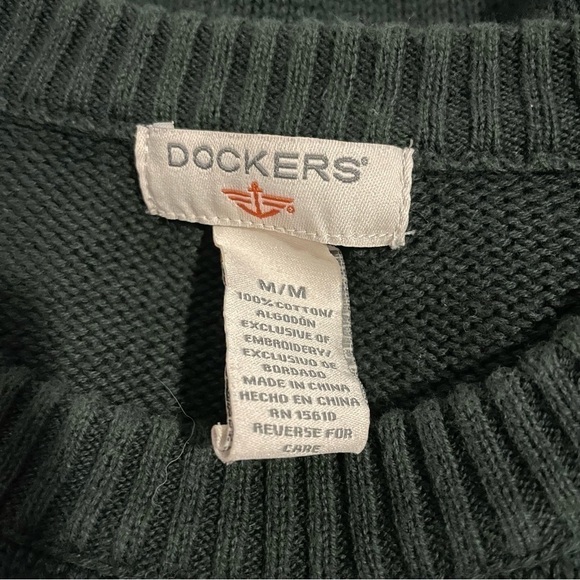 Dockers Vintage Inspired Knit Moose Sweater Size Medium - Picture 3 of 4